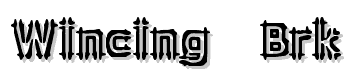 Wincing-Brk font